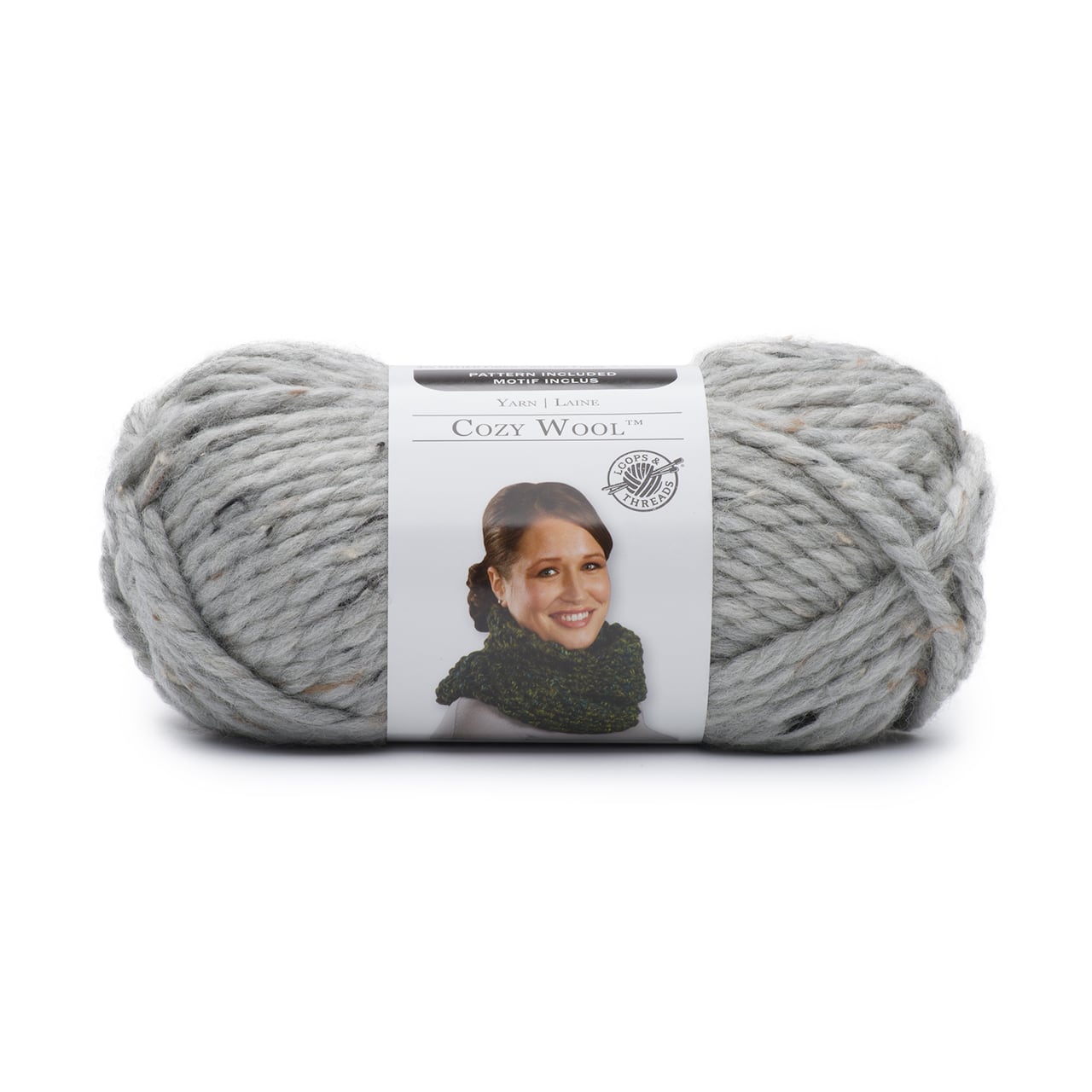 Cozy Wool™ Limestone Tweed Yarn by Loops & Threads®